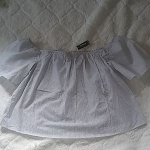 Express off the shoulder crop top...nwt